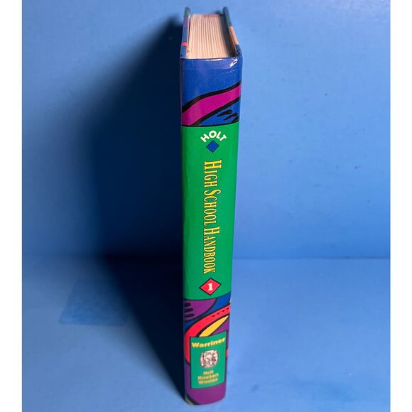 Holt High School Handbook 1 by John E. Warriner | 1995 Hardcover | Grammar - Picture 3 of 7